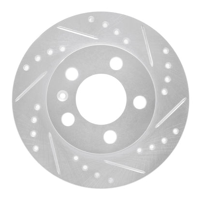 R1 Concepts R1 01-06 Audi TT Quattro Rear Right Drilled & Slotted Silver Brake Rotor