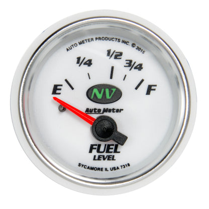 Autometer NV Gauge Fuel Level 2 1/16in 16e To 158f Elec NV
