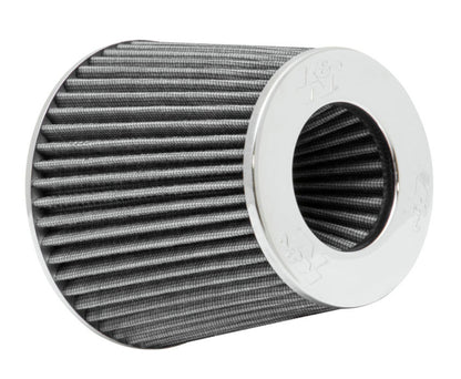 K&N Engineering K&N Universal Filter Chrome Round Tapered White - 4in Flange ID x 1.125in Flange Length x 5.5in H