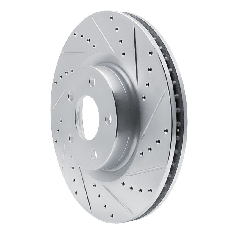 R1 Concepts R1 20-25 Ford Escape Front Right Drilled & Slotted Silver Brake Rotor
