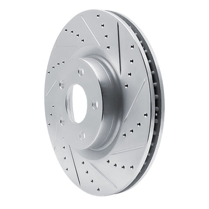 R1 Concepts R1 20-25 Ford Escape Front Right Drilled & Slotted Silver Brake Rotor