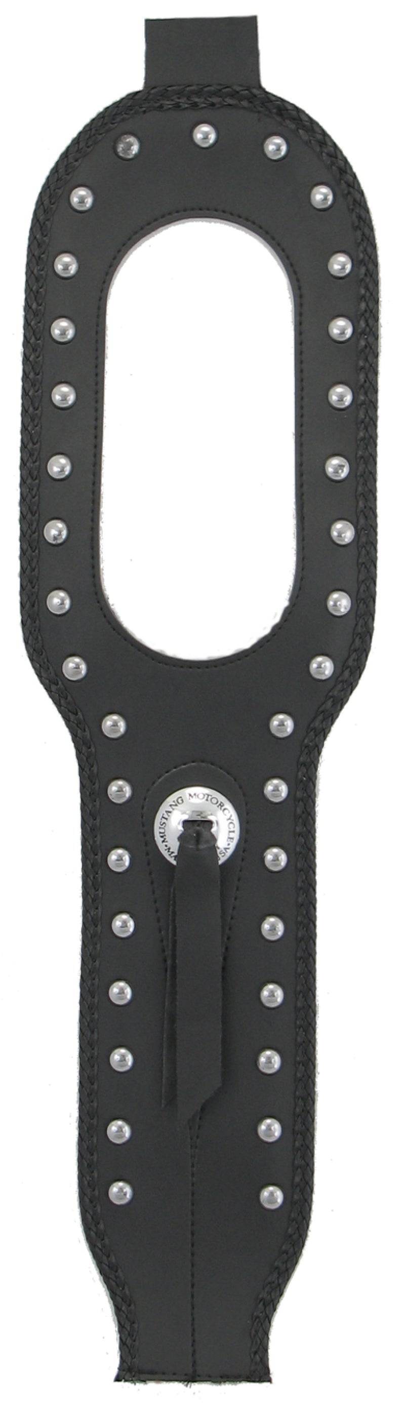 Mustang Motorcycle Mustang 91-03 Harley Dyna Tank Bib w/Studs - Black