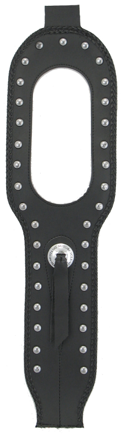 Mustang Motorcycle Mustang 91-03 Harley Dyna Tank Bib w/Studs - Black