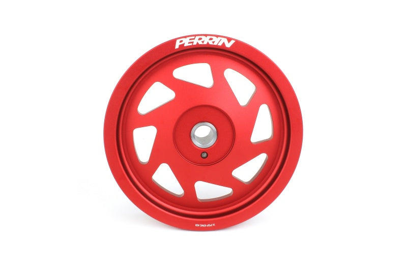 Perrin Performance PERRIN 19-21 Subaru WRX / 16-18 Forester / 15-19 Legacy Lightweight Crank Pulley - Red
