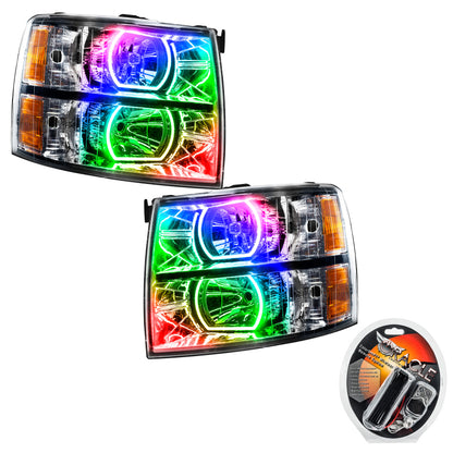 ORACLE Lighting Oracle 07-13 Chevrolet Silverado SMD HL - Square Style - ColorSHIFT