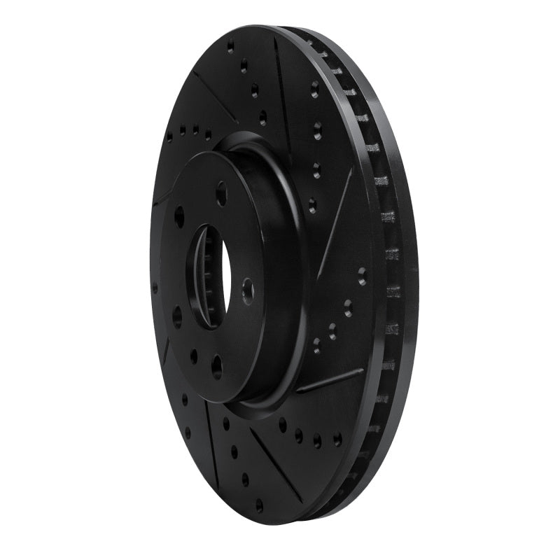 R1 Concepts R1 13-20 Ford Fusion Front Right Drilled & Slotted Black Brake Rotor