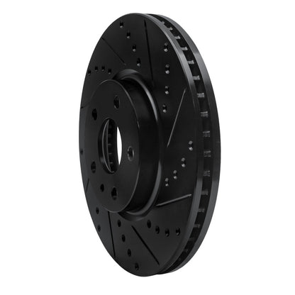 R1 Concepts R1 13-20 Ford Fusion Front Right Drilled & Slotted Black Brake Rotor