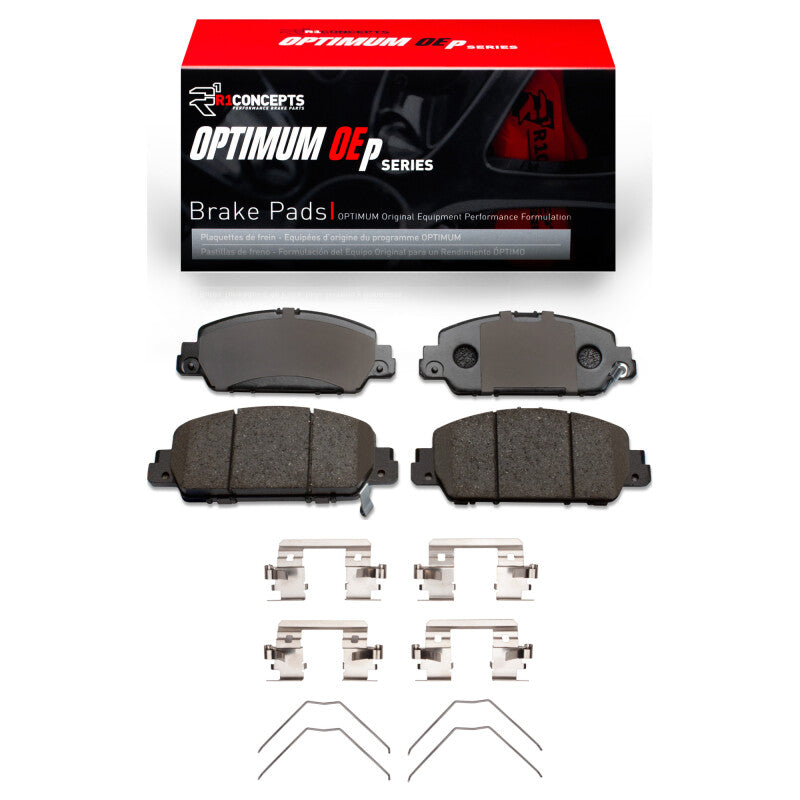 R1 Concepts R1 2013-2025 Honda Accord Sedan Front R1 Optimum OE Pads & Hardware Kit