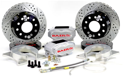 Baer Brakes Ford 8.8in C-Clip Rear Ends 11in SS4+ Deep Stage Rear SDZ Brake Kit - Clear