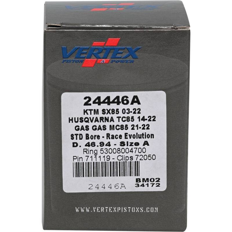 Vertex Pistons Vertex Piston 03-24 KTM 85 SX 85cc Cast Race Evolution Piston Kit