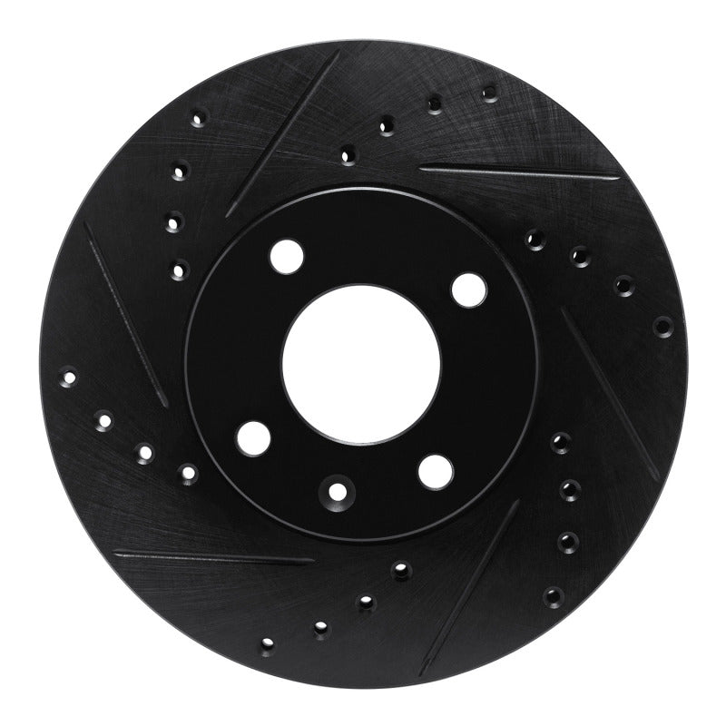 R1 Concepts R1 16-22 Chevrolet SPARK (USA/Canada) Front Left Drilled & Slotted Black Brake Rotor