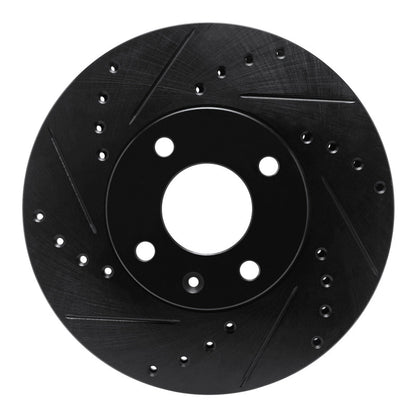 R1 Concepts R1 16-22 Chevrolet SPARK (USA/Canada) Front Left Drilled & Slotted Black Brake Rotor