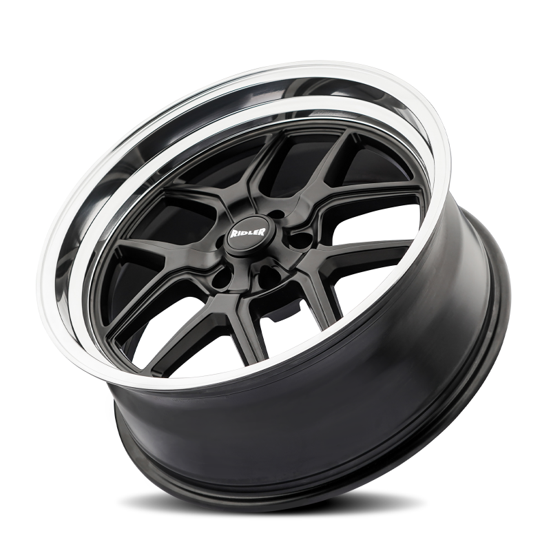 Ridler Wheels Ridler 610 17x7 / 5x120.65 BP / 0mm Offset / 83.82mm Hub Matte Black Polished Wheel