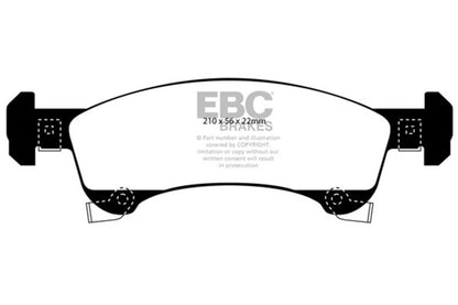 EBC 02-06 Ford Expedition 4.6 2WD Yellowstuff Front Brake Pads