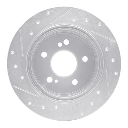 R1 Concepts R1 90-95 Mercedes-Benz SL500 Rear Right Drilled & Slotted Silver Brake Rotor