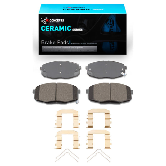R1 Concepts R1 10-24 Kia Forte Koup Front Ceramic Pads & Hardware Kit
