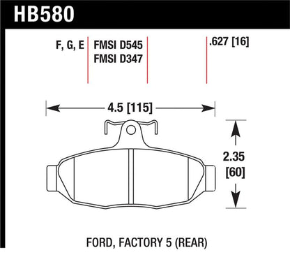 Hawk Performance Hawk HPS Street Brake Pads