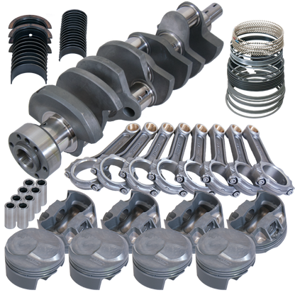 Eagle Chevy 454 1Pc 4.250in Crank 6.385in I-Beam Rods 43cc Dome 4.310in Pistons Rotating Assembly