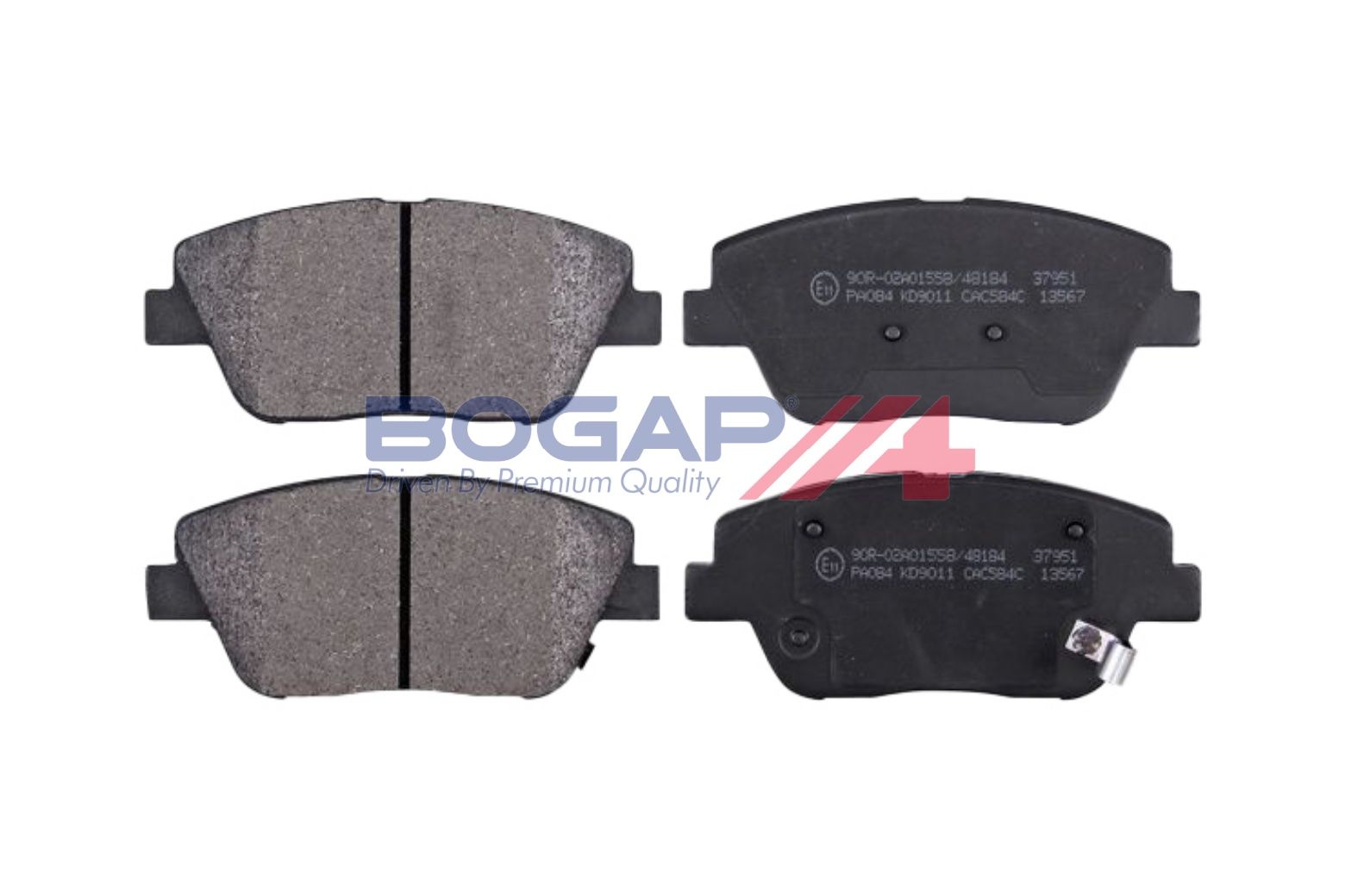 BOGAP Y8210242 Brake Pad Set, Disc Brake