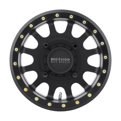 Method Wheels Method MR401 UTV Beadlock 15x6 / 5+1/53mm Offset / 4x156 / 132mm CB Matte Black Wheel