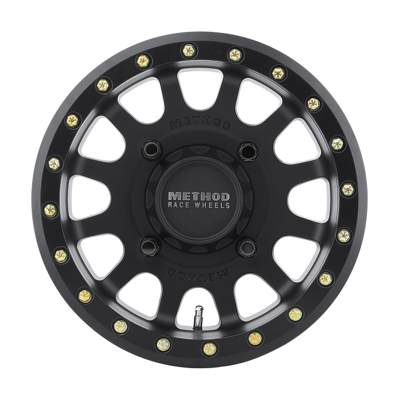 Method Wheels Method MR401 UTV Beadlock 15x7 / 4+3/13mm Offset / 4x156 / 132mm CB Matte Black Wheel