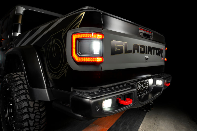 ORACLE Lighting Oracle 2020+ Jeep Gladiator JT Flush Mount LED Tail Lights - Tinted Lens
