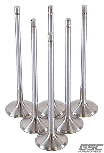 GSC Power Division GSC P-D Toyota G16E-GTS 32mm Head (STD) Chrome Polished Exhaust Valve - Set of 6