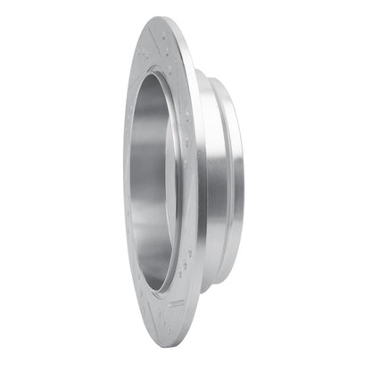 R1 Concepts R1 05-18 Acura RDX Rear Left Drilled & Slotted Silver Brake Rotor