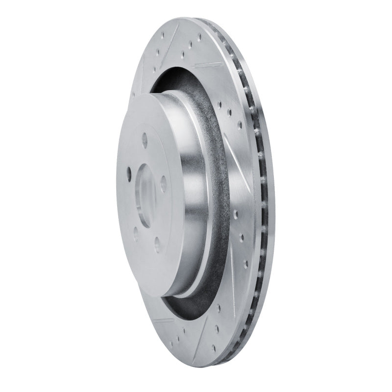 R1 Concepts R1 2019-2024 Ford Edge Rear Left Drilled & Slotted Silver Brake Rotor