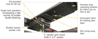 Tuffy Products Tuffy Jk Overhead Console- Blk- 2007+ Jk Wrangler