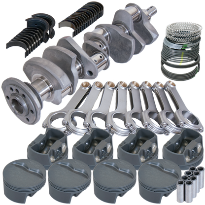 Eagle Chevy 327 3.250in Crank 6.125in H-Beam -5cc Flat Top 4.000in Pistons Rotating Assembly