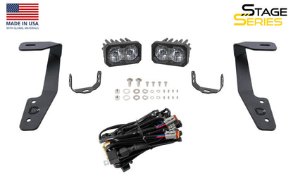 Diode Dynamics 18-21 Subaru Crosstrek Stage Series 2in LED Ditch Light Kit - Sport Yellow Combo