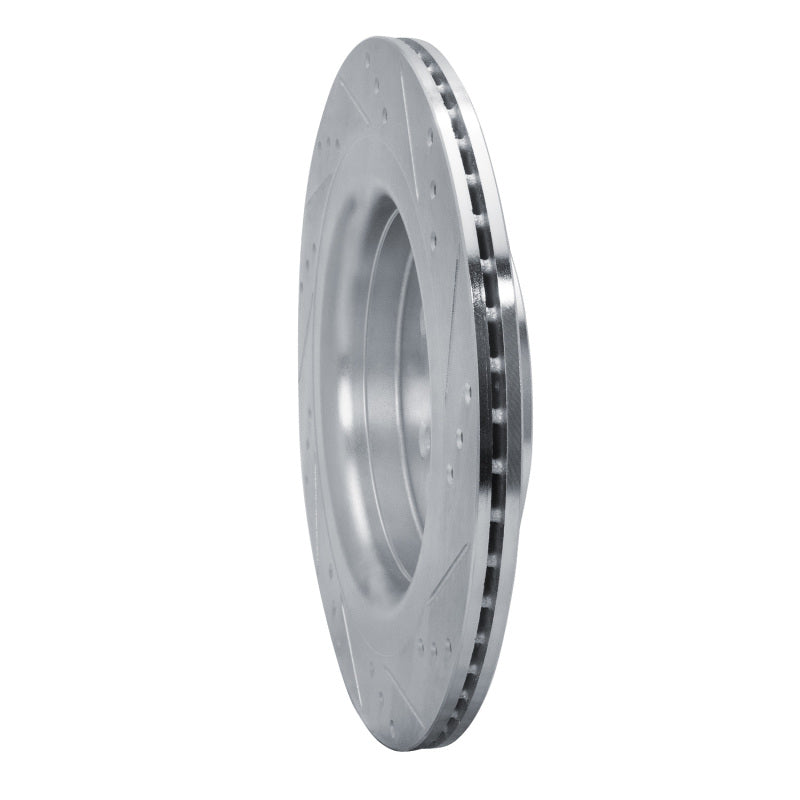 R1 Concepts R1 2019-2024 Ford Edge Rear Left Drilled & Slotted Silver Brake Rotor