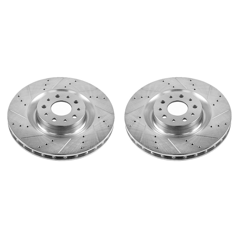 PowerStop Power Stop 14-19 Fiat 500L Front Evolution Drilled & Slotted Rotors - Pair