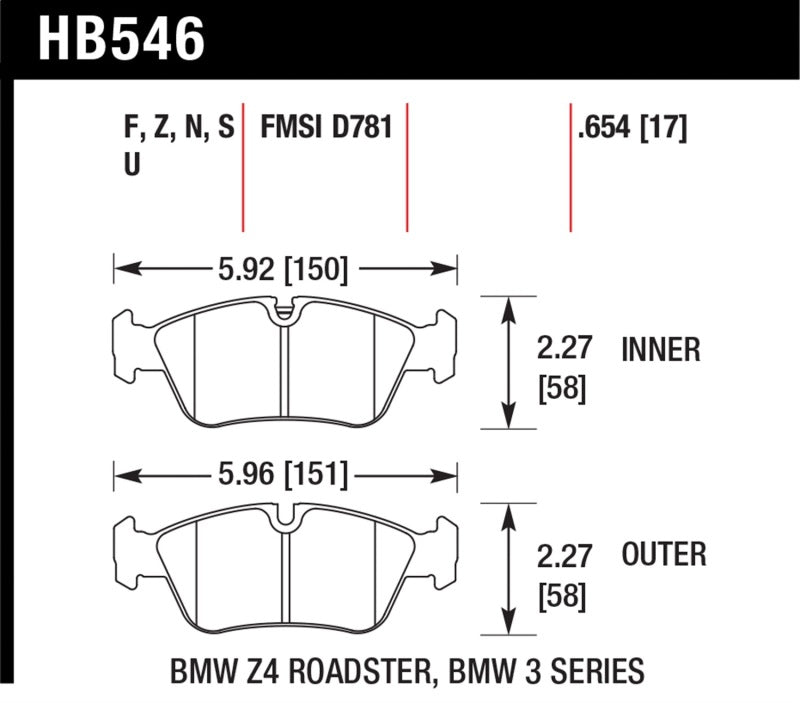 Hawk Performance Hawk HPS Street Brake Pads