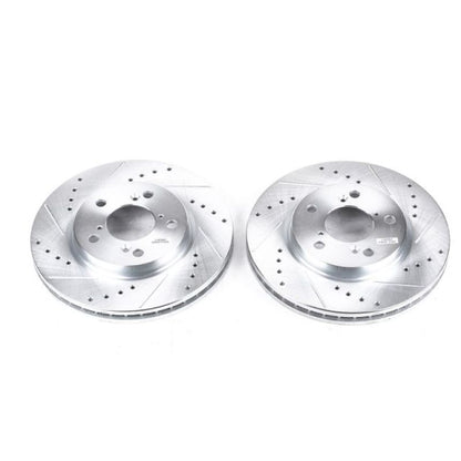 PowerStop Power Stop 05-10 Honda Odyssey Front Evolution Drilled & Slotted Rotors - Pair