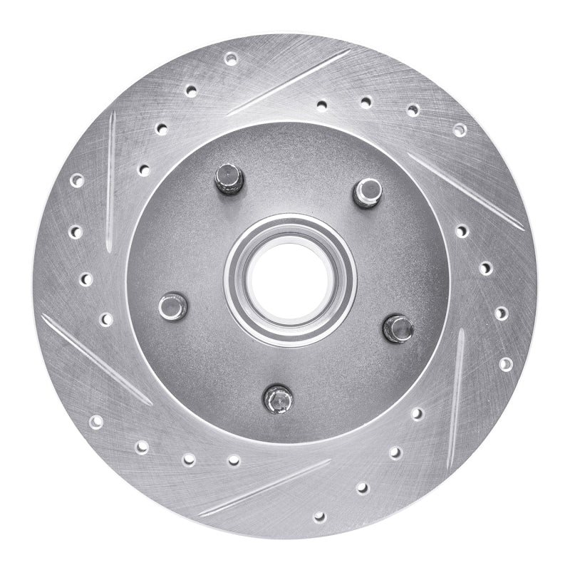 R1 Concepts R1 1983-1997 Ford Ranger (USA/Canada) Front Left Drilled & Slotted Silver Brake Rotor