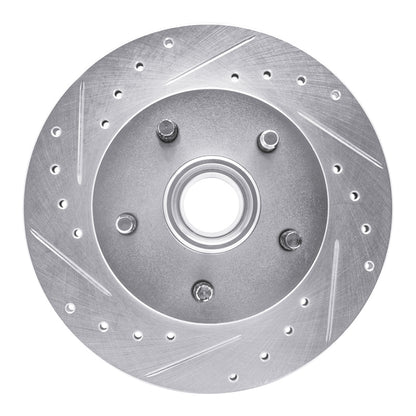 R1 Concepts R1 1983-1997 Ford Ranger (USA/Canada) Front Left Drilled & Slotted Silver Brake Rotor