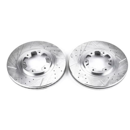 PowerStop Power Stop 97-03 Infiniti QX4 Front Evolution Drilled & Slotted Rotors - Pair