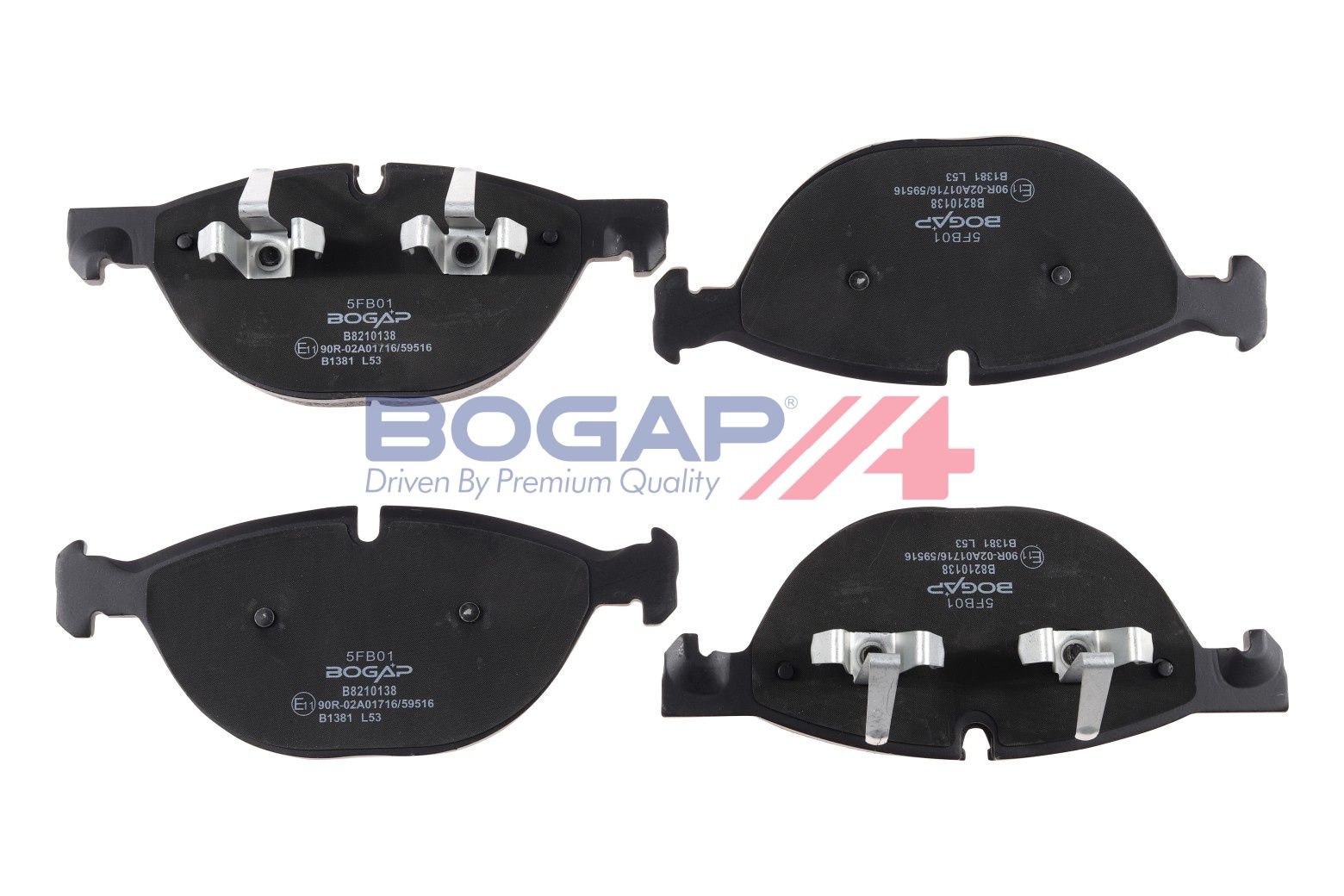 BOGAP B8210138 Brake Pad Set, Disc Brake