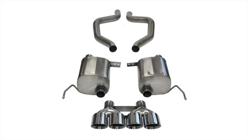 CORSA Performance Corsa 17-19 Chevy Corvette Z06 (Grand Sport Only) 3in Axle Back Xtreme Exhaust Pol Quad 4.5in Tip