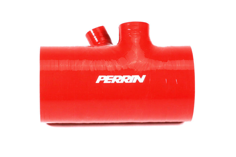 Perrin Performance PERRIN 22-26 Subaru WRX / 20-25 LGT & OBXT Turbo Inlet Hose w/Turbo Adapter Flange (Short) - Red