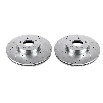 PowerStop Power Stop 07-18 BMW X5 Front Evolution Drilled & Slotted Rotors - Pair