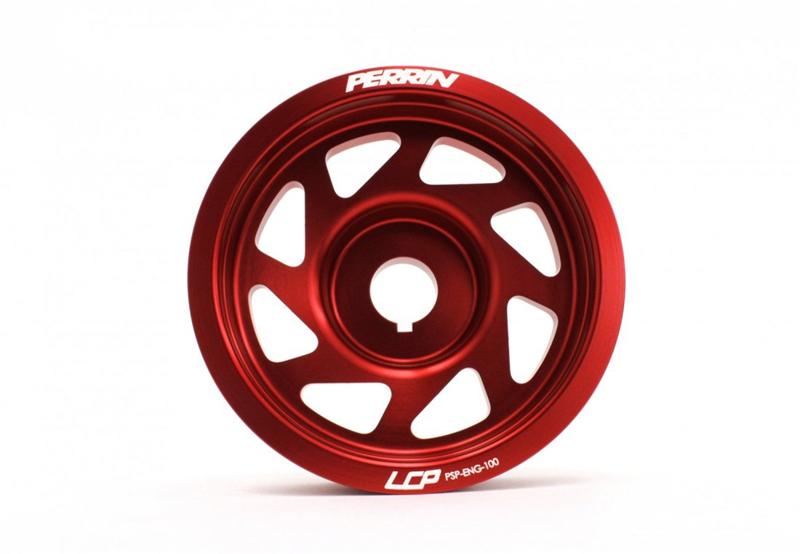 Perrin Performance PERRIN 93-14 Subaru Impreza (Incl. 02-14 WRX) / 04-21 STI Lightened Crank Pulley - Red