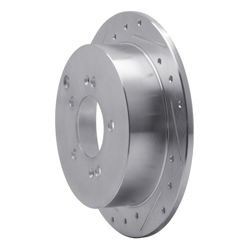R1 Concepts R1 01-16 Hyundai Santa Fe Rear Left Drilled & Slotted Silver Brake Rotor