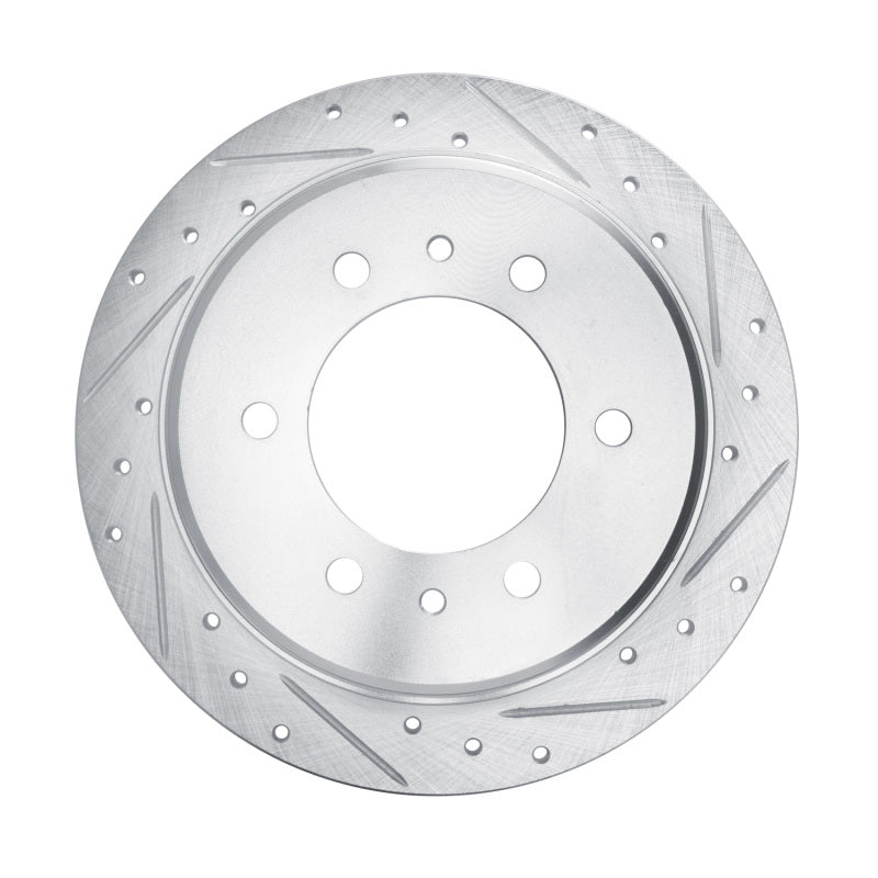 R1 Concepts R1 80-82 Nissan 720 DATSUN Front Right Drilled & Slotted Silver Brake Rotor