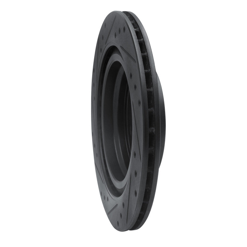 R1 Concepts R1 16-26 BMW 228I Gran Coupe Rear Right Drilled & Slotted Black Brake Rotor