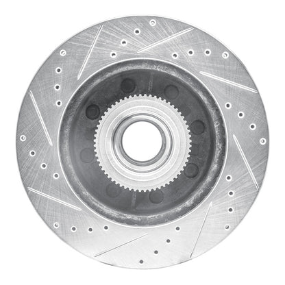 R1 Concepts R1 06-12 Ford F-250 2WD (Super Duty) Front Right Drilled & Slotted Silver Brake Rotor