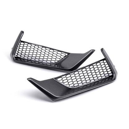 Anderson Composites 2024 Ford Mustang Dark Horse Carbon Fiber Front Bumper Inserts