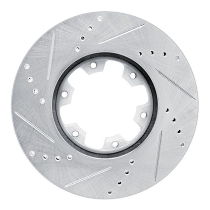 R1 Concepts R1 02-24 Nissan NV350 UrVan (Mexico) Front Right Drilled & Slotted Silver Brake Rotor